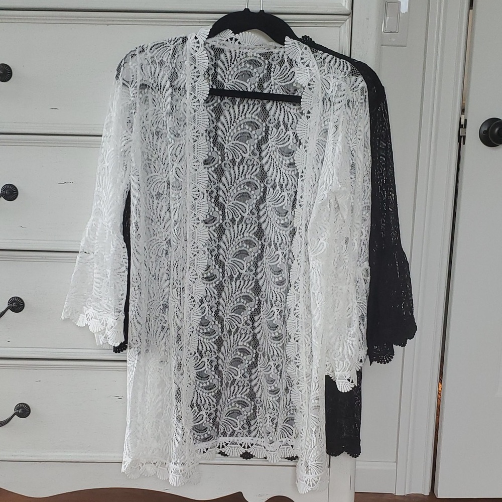 🔥Sale🔥White lace swim coverup - Picture 8 of 10